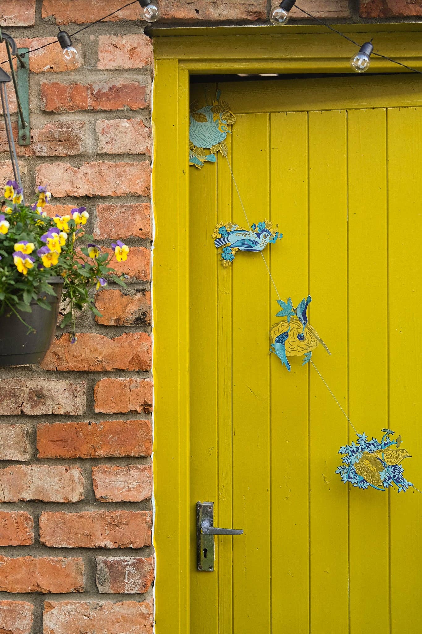 Nests Sewn Garland - Screen Printed by Hand