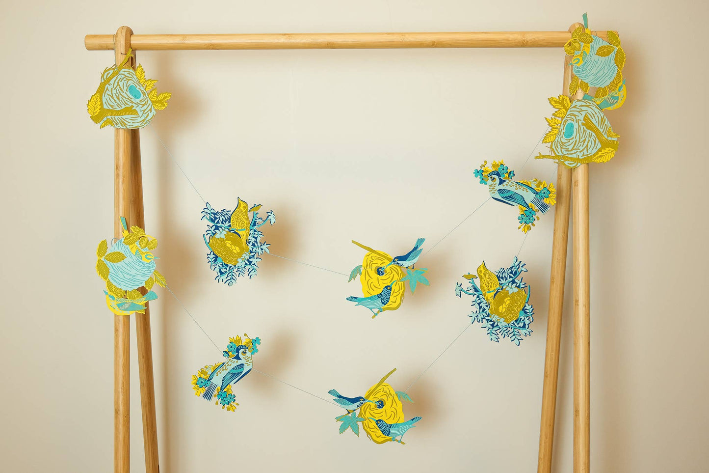 Nests Sewn Garland - Screen Printed by Hand
