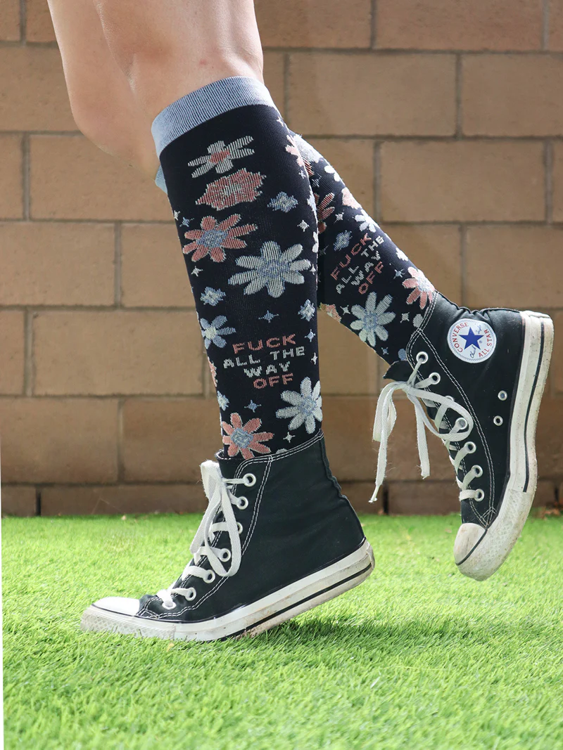 Fuck All The Way Off Women’s Compression Socks