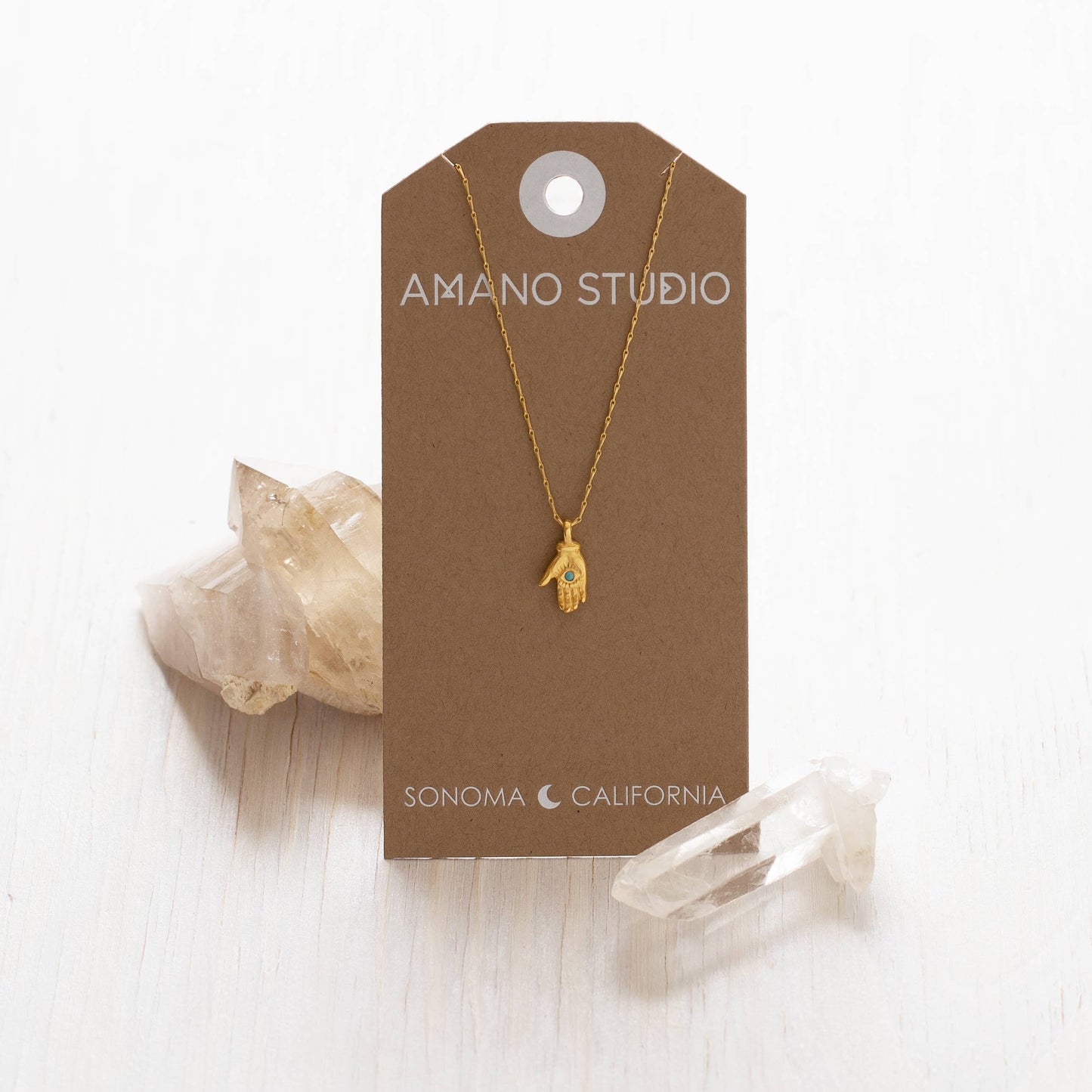 Tiny Mystic Hand Necklace