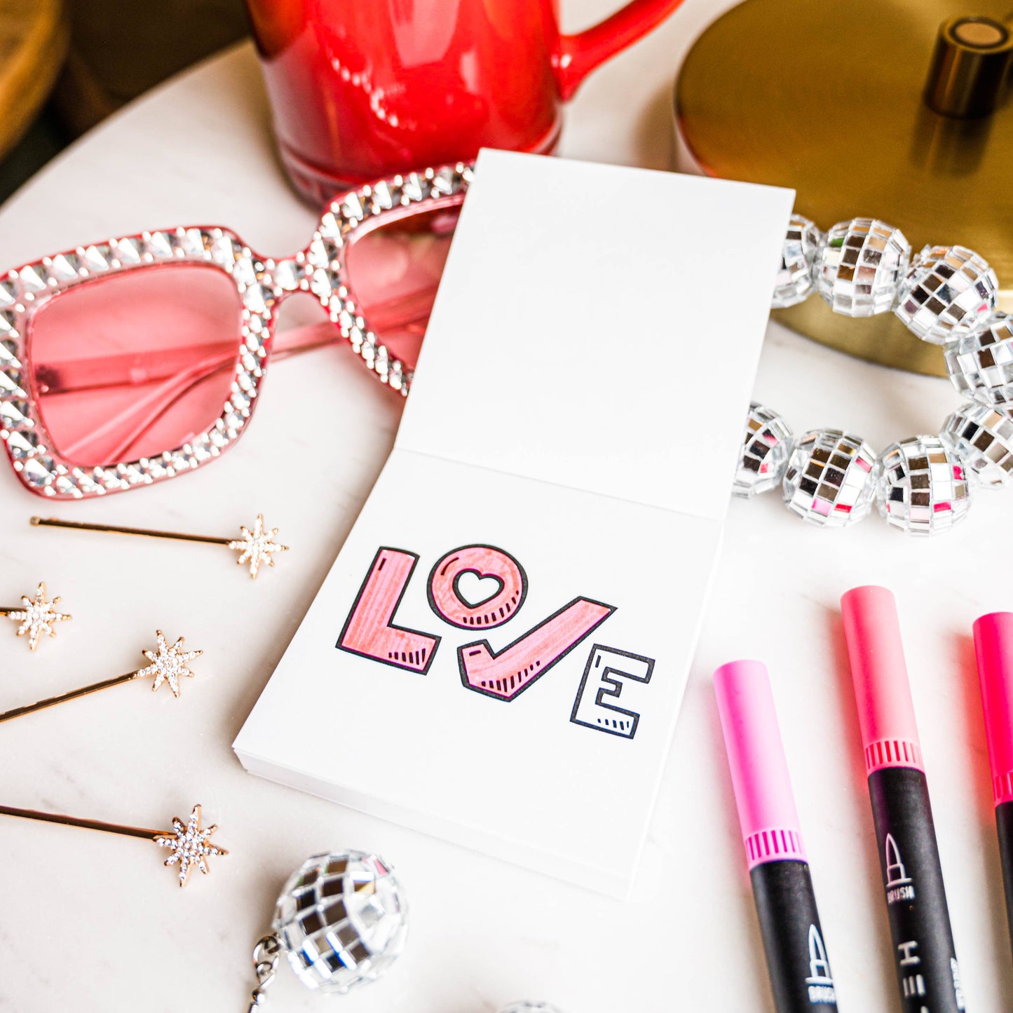 XOXO Mini Valentine Themed designs Coloring Book