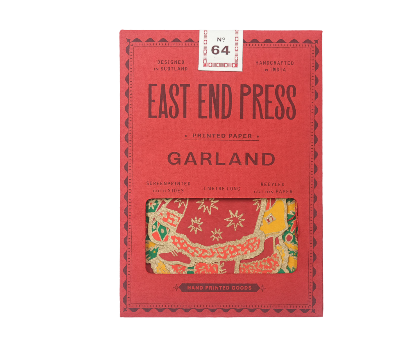 Saint Nicholas Garland - Screen Printed by Hand - East End Press