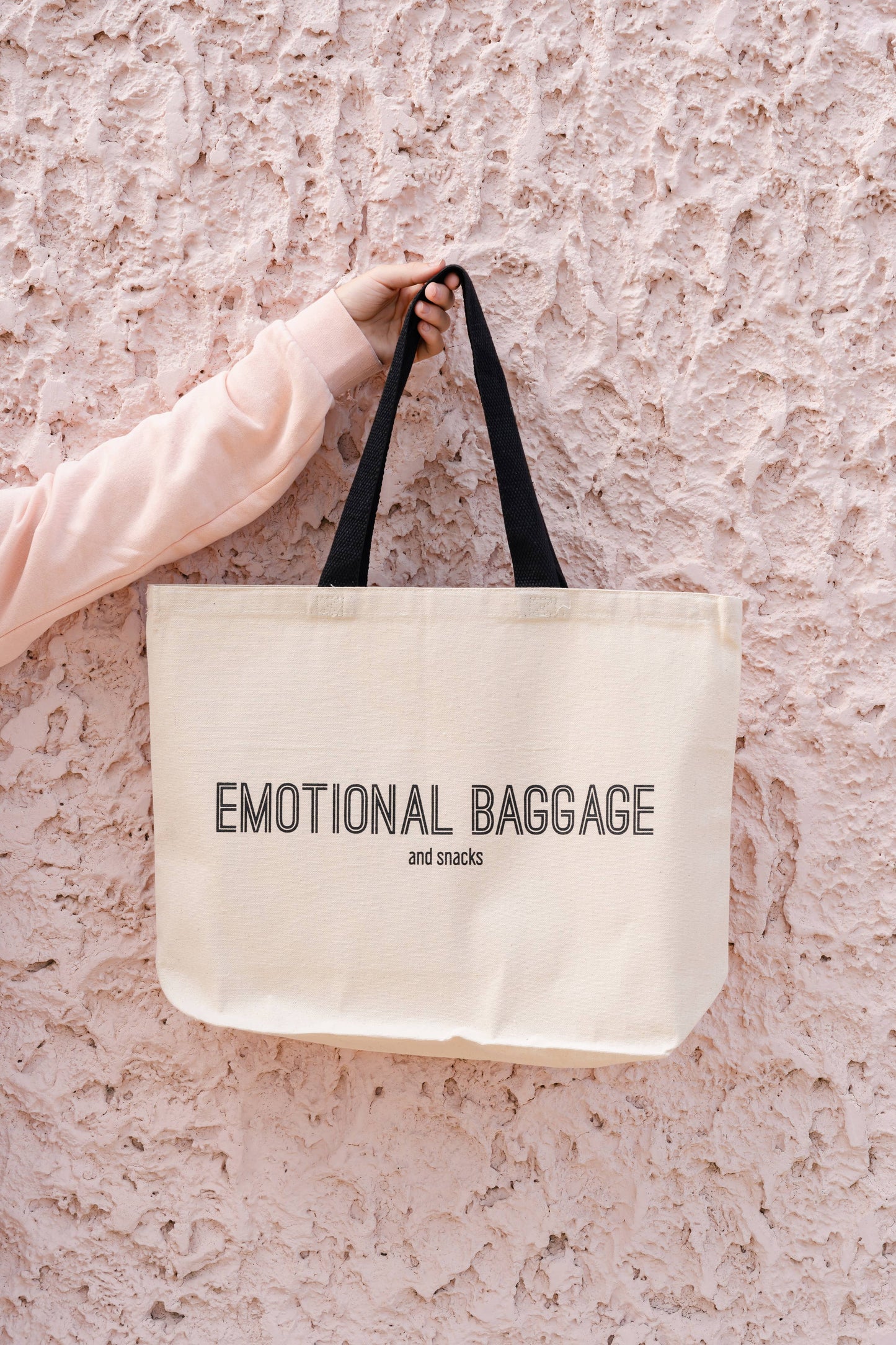 Emotional Baggage & Snacks Canvas Tote