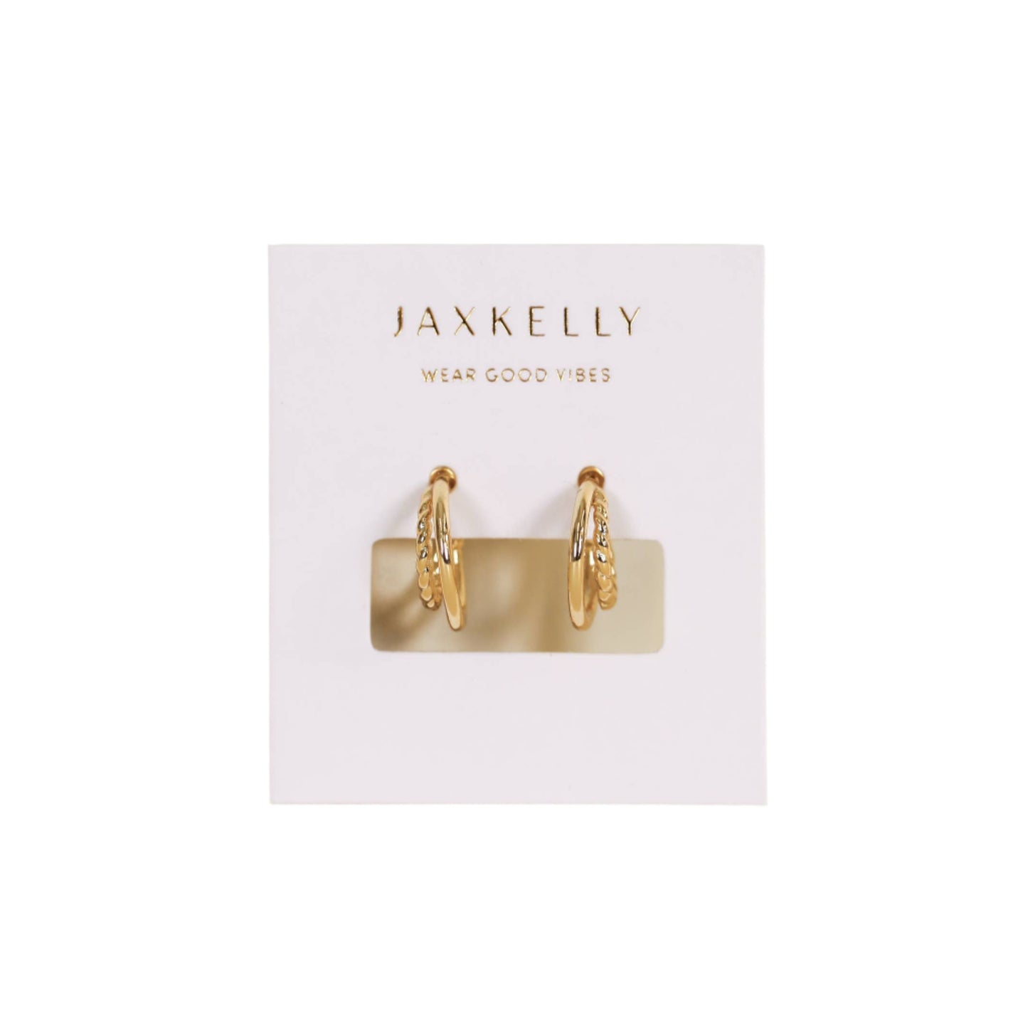 Gold Hoop - Double - Earrings