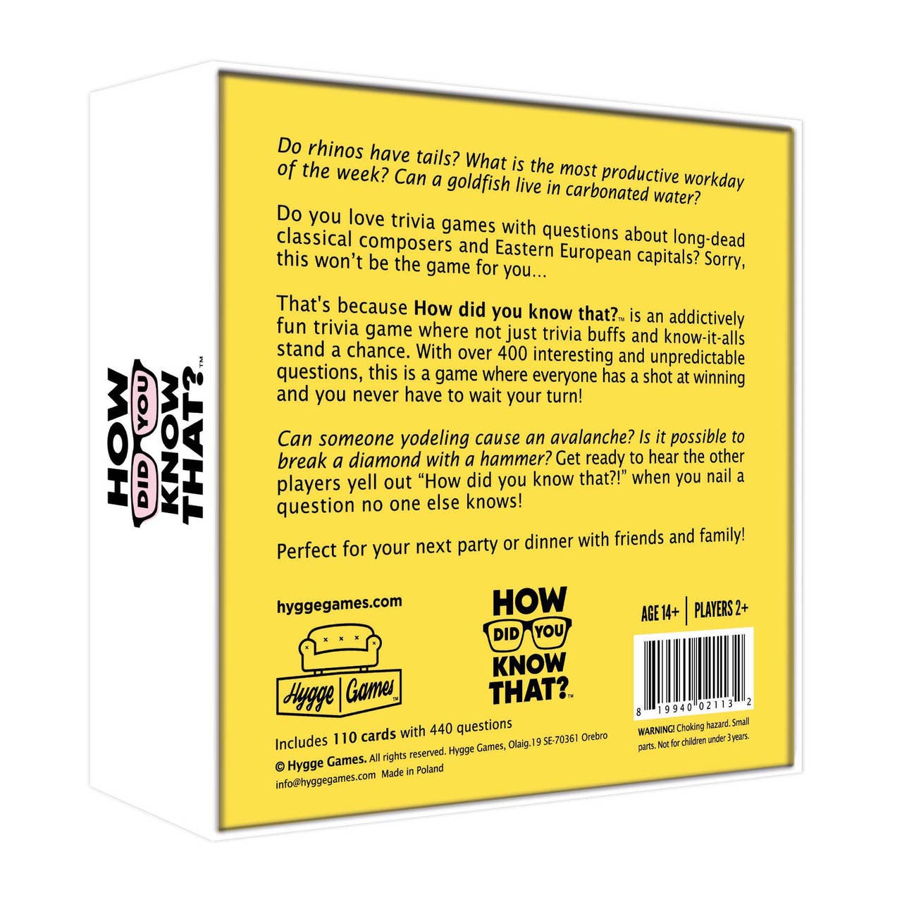How Did You Know That? Card Game