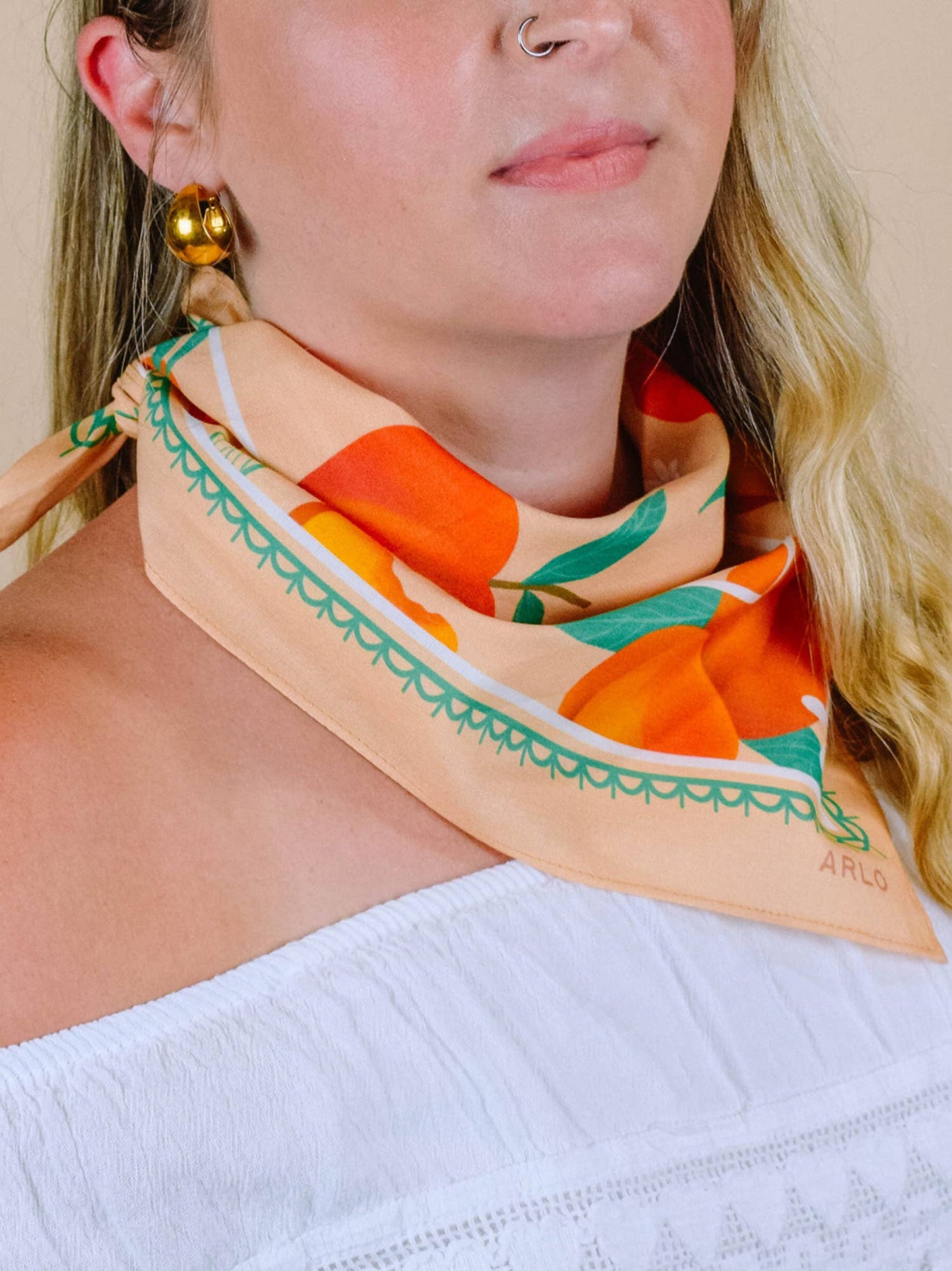 Peaches n Cream Cotton Bandana