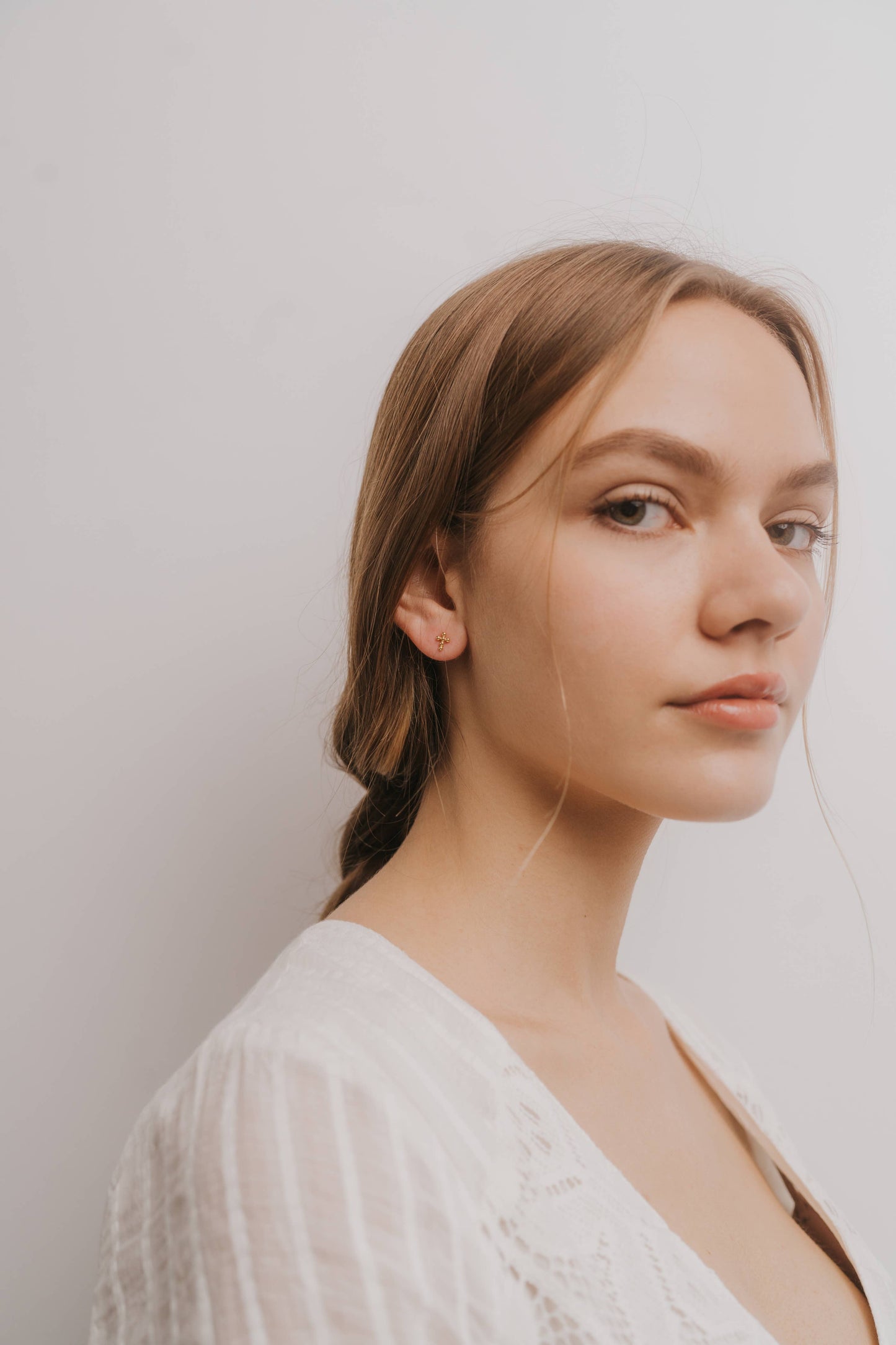 Stud - Cross - Earring