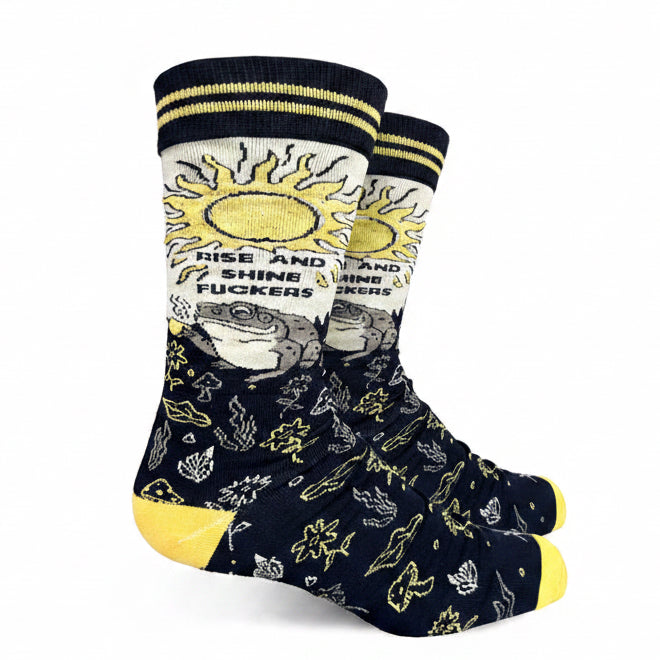 Rise And Shine Fuckers Mens Crew Socks