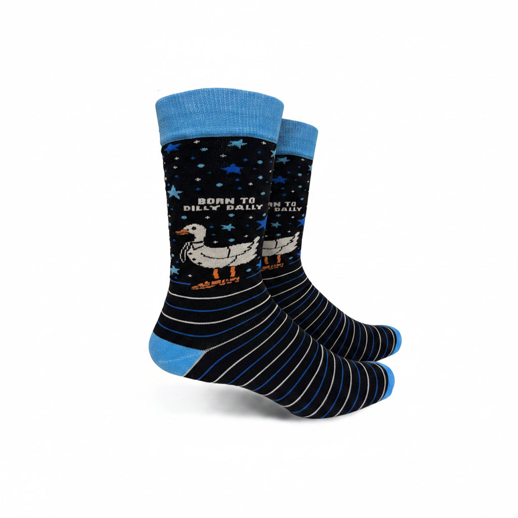 Born To Dilly Dally Mens Crew Socks