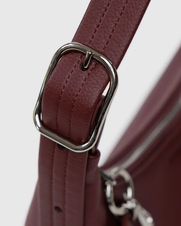 Mini Recycled Leather Shoulder Bag - Baggu
