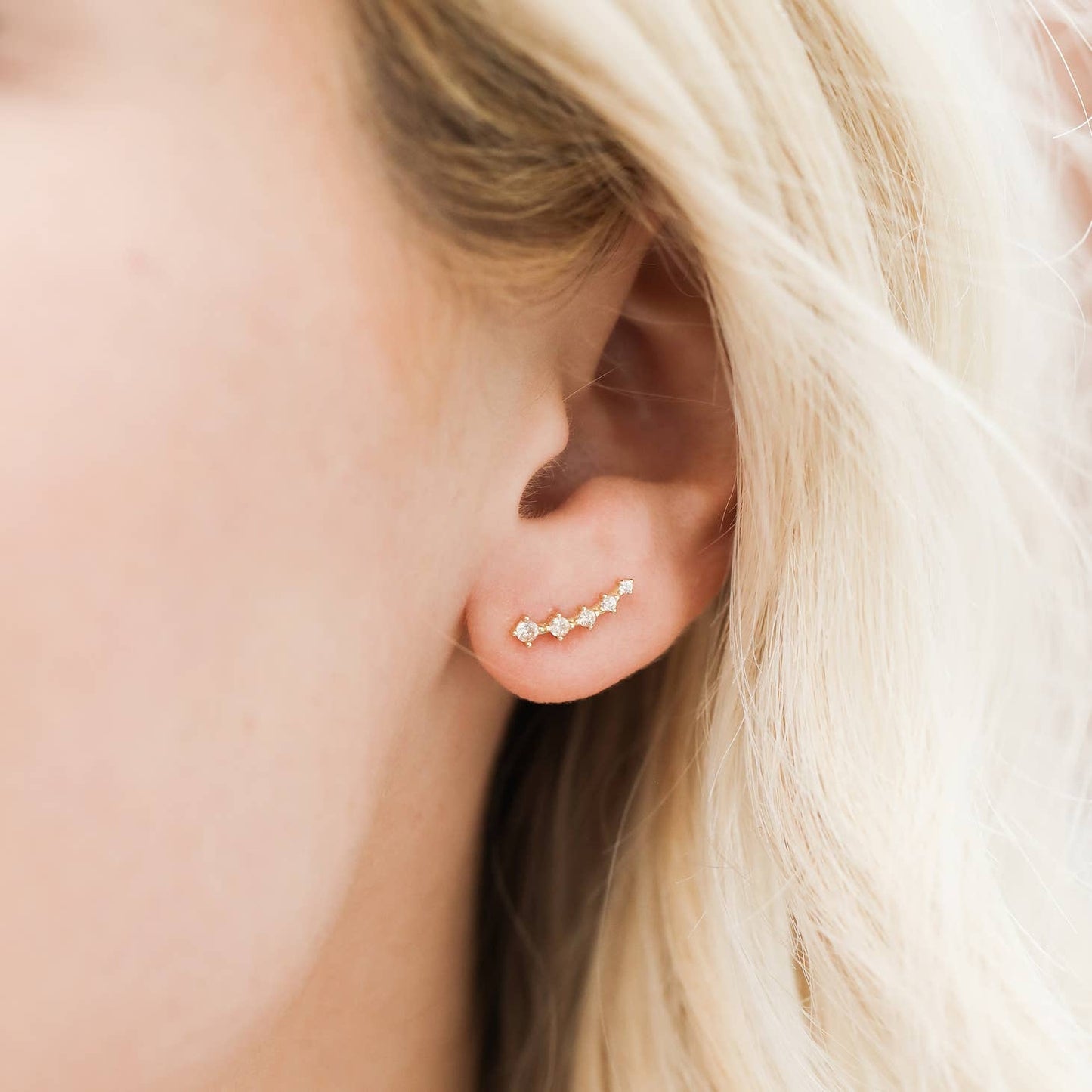 Crawler Earrings - Champagne - JaxKelly