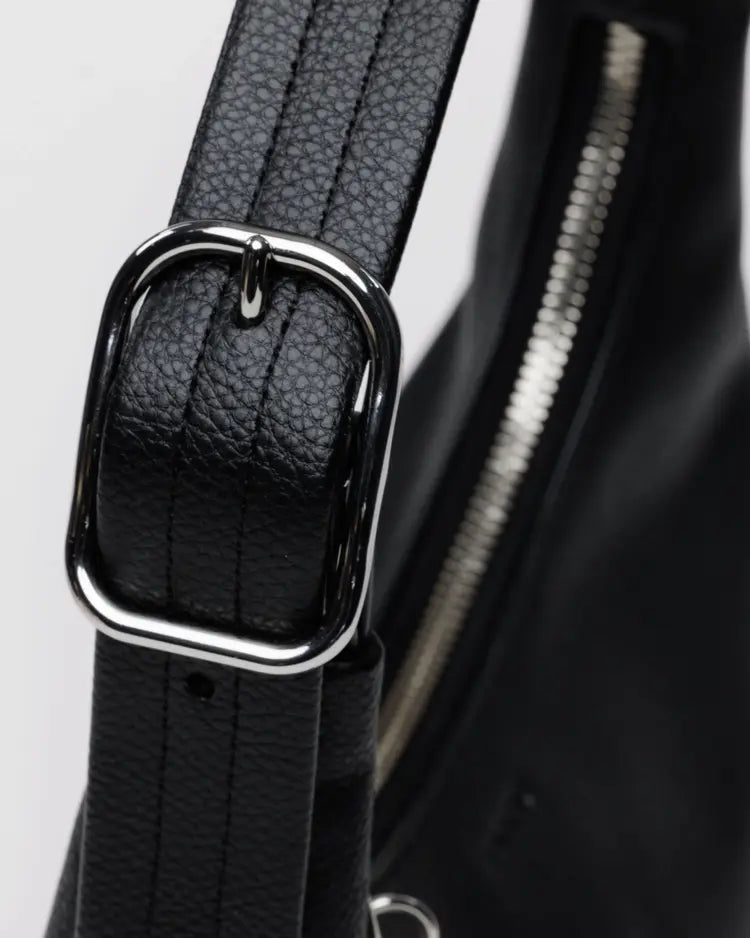 Mini Recycled Leather Shoulder Bag - Baggu