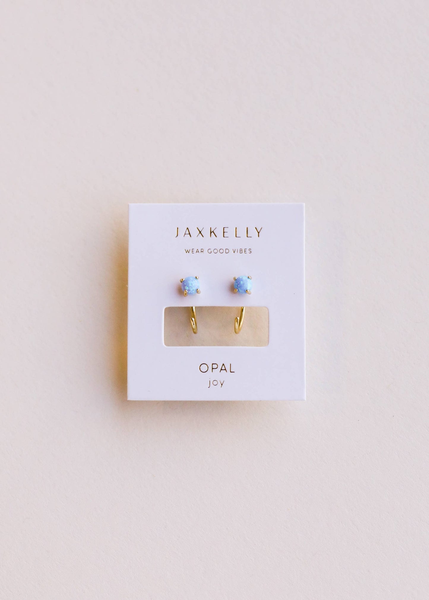 Fire Opal Huggies - Earrings