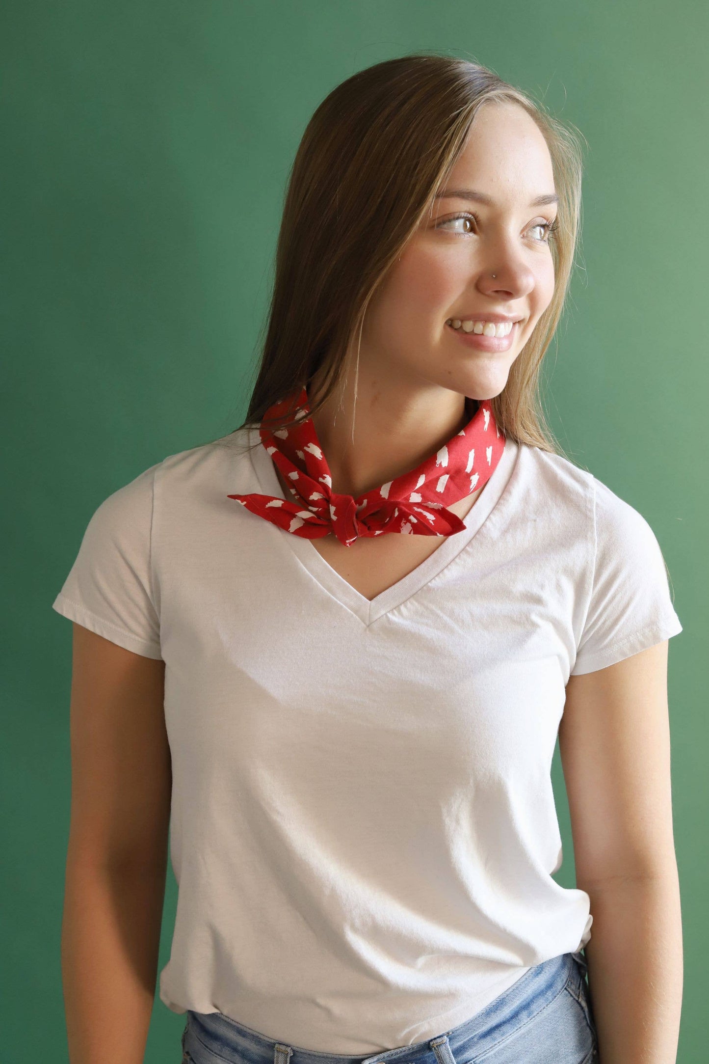 No. 036 Scarlet Bandana - Handker