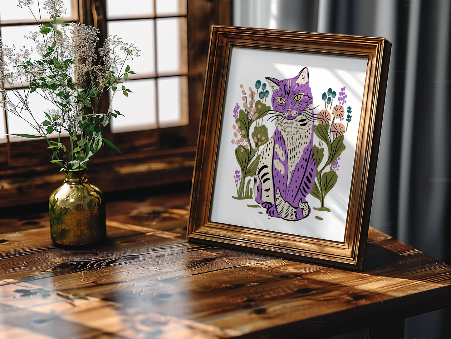 Miro Cat 8x10 Giclée Art Print - Tara Reed