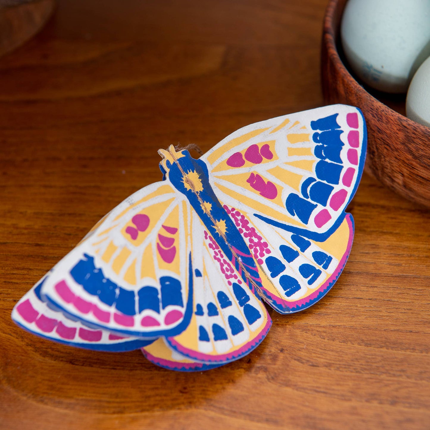 Butterflies Paper Ornaments - Screen Printed by Hand