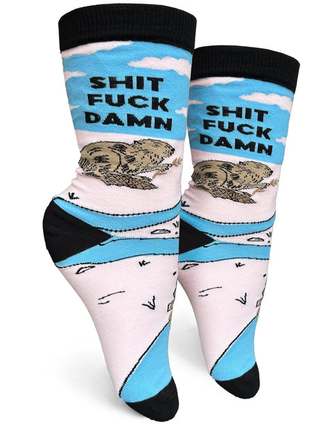 Shit Fuck Damn Women’s Crew Socks