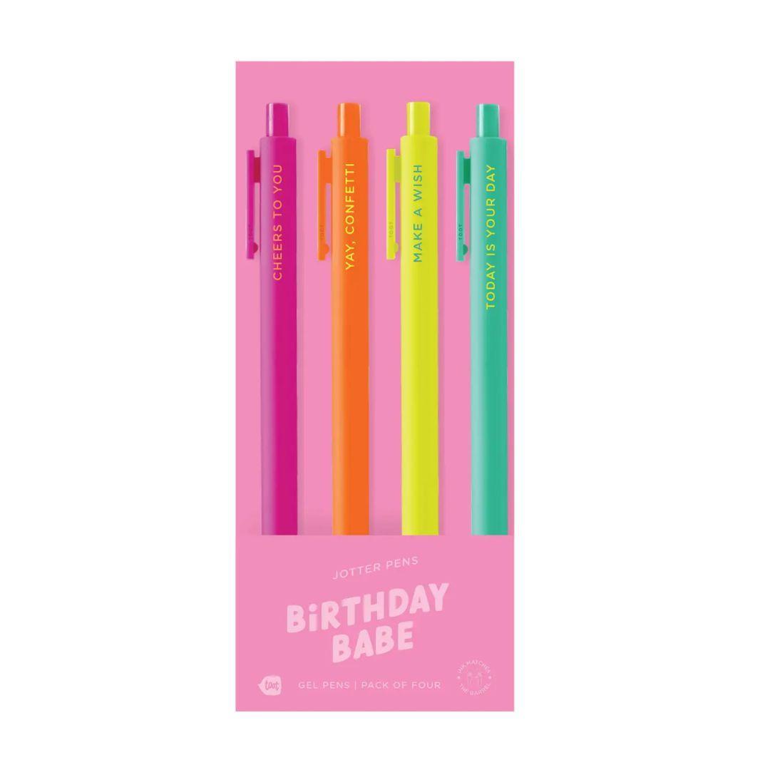 Birthday Babe - 4-Pack Jotter Set