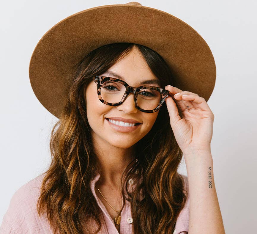 Celeste Blue Light Reading Glasses - Peepers