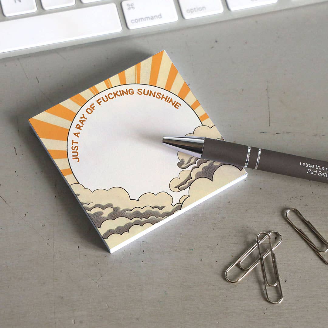 Ray of Sunshine - Funny Sarcastic Sticky Note Pad