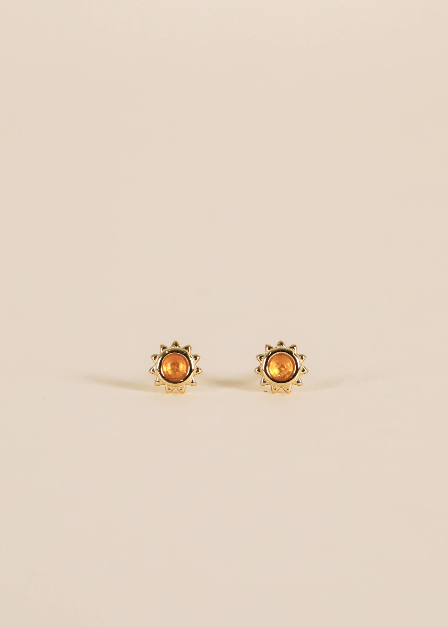 Amber Sun Stud - Earrings