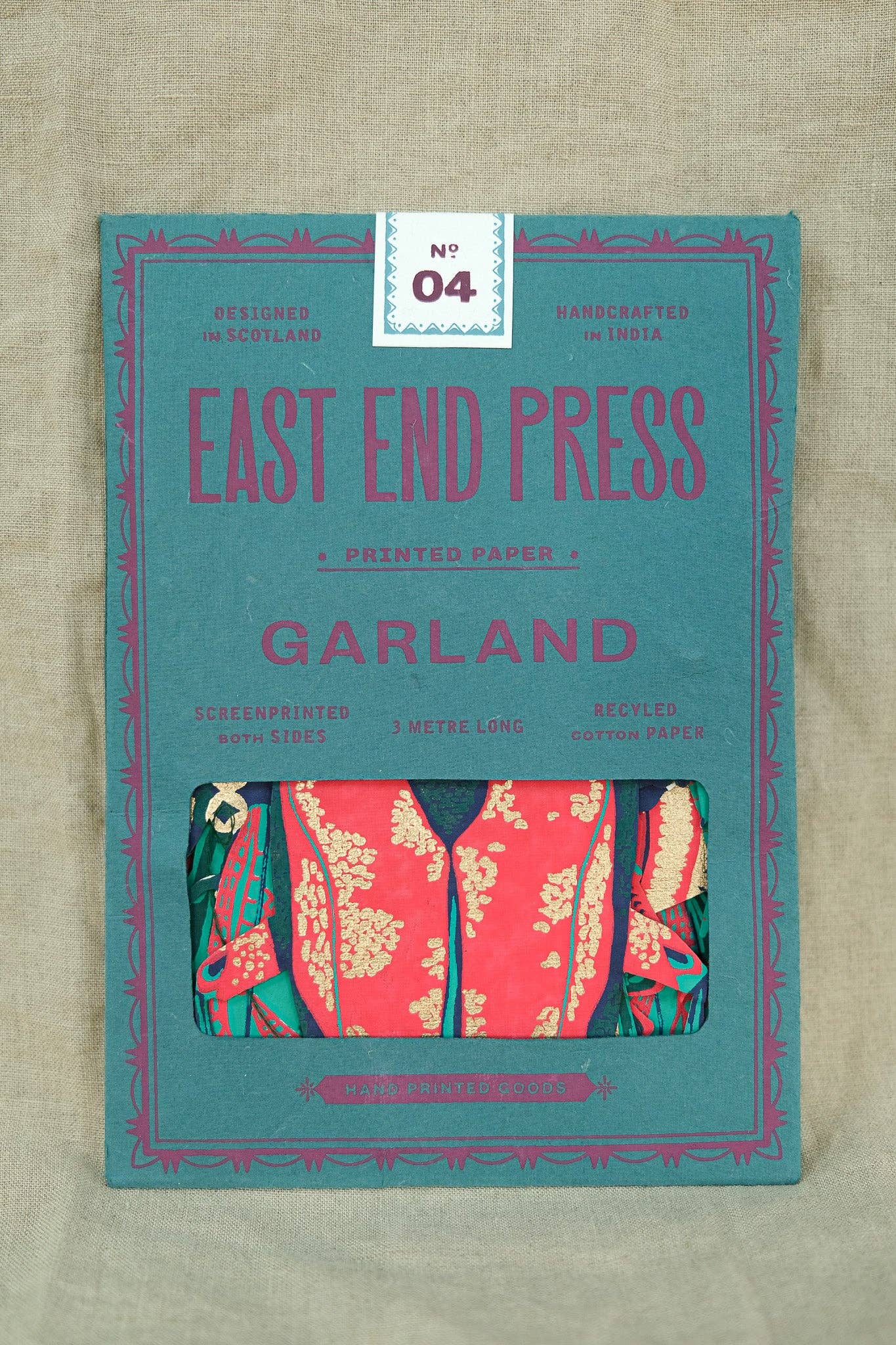 Insects Sewn Garland - Screen Printed by Hand