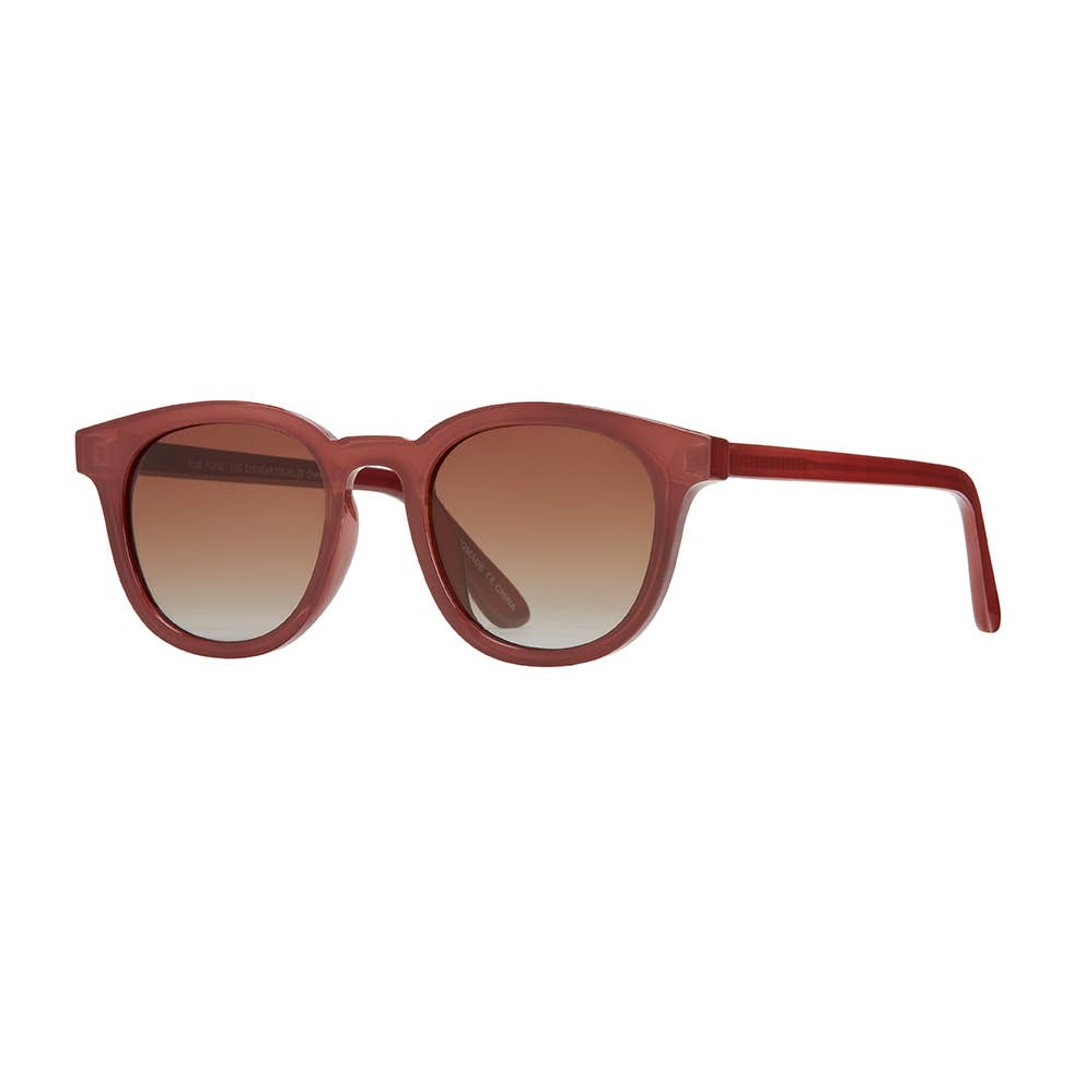 Este - Dark Rose / Gradient Brown Polarized Lens - Blue Planet Eco-Eyewear