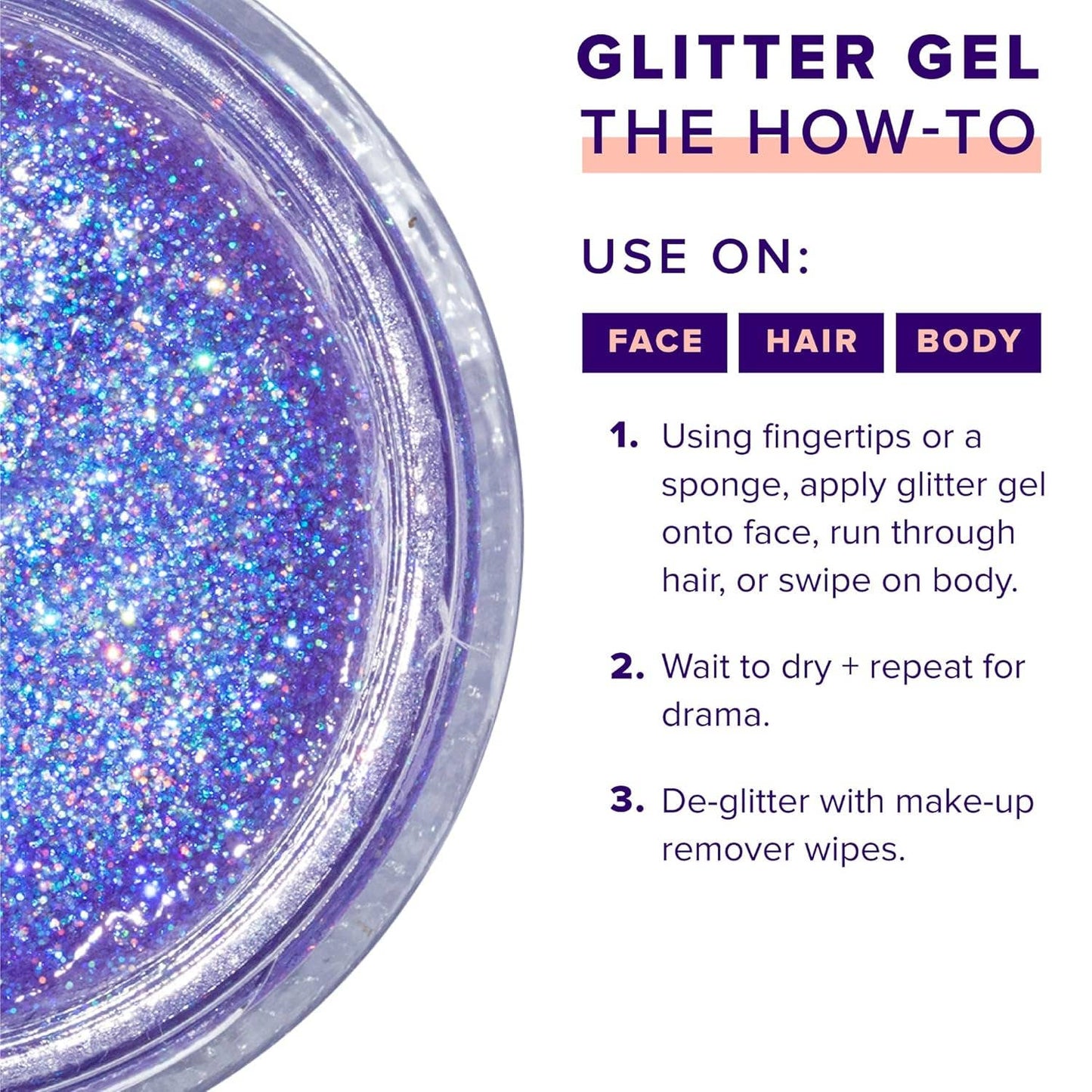 Original Glitter Gel | Ultraviolet-Purple | Body Glitter- Unicorn Snot