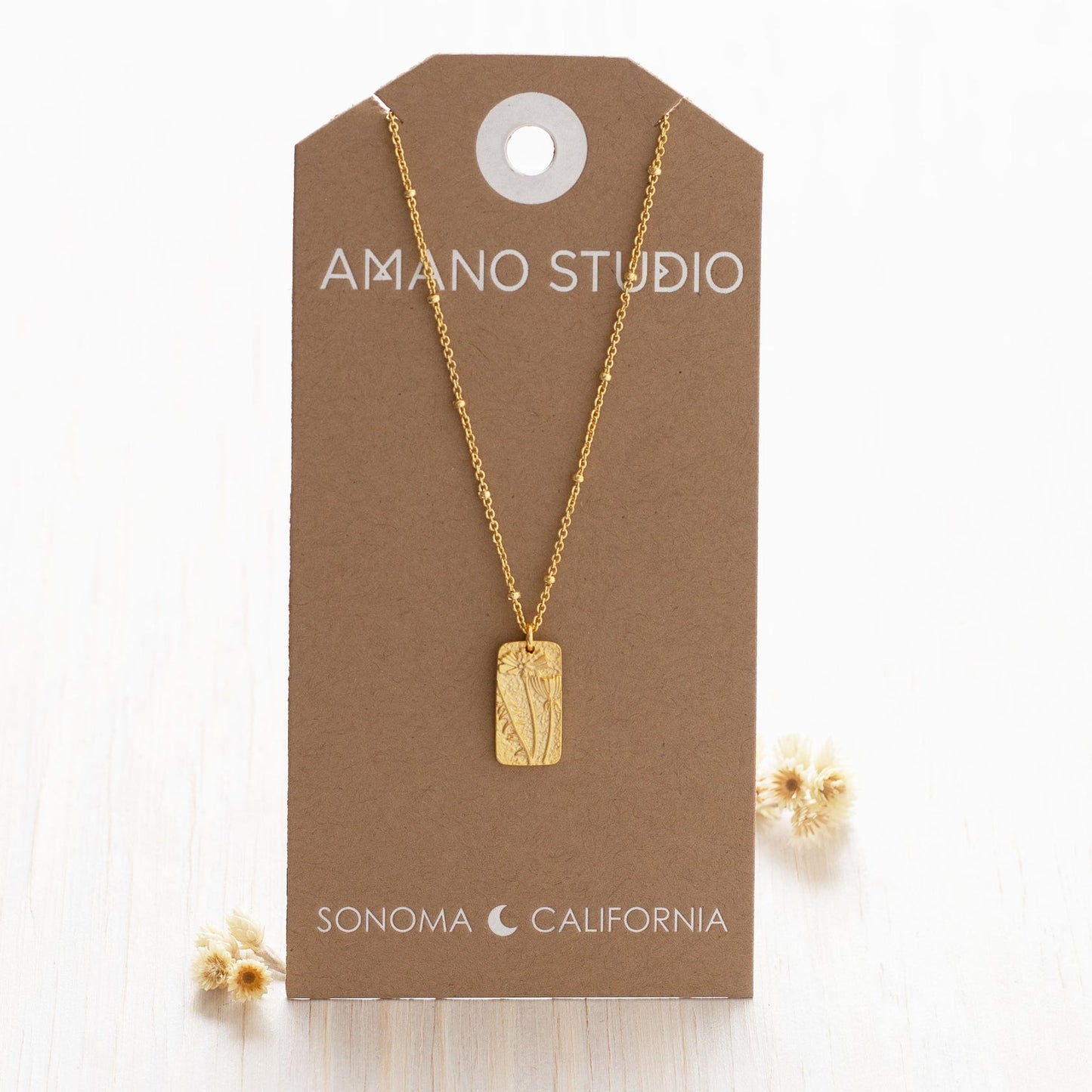 Flower Medallion Necklace - Amano Studio