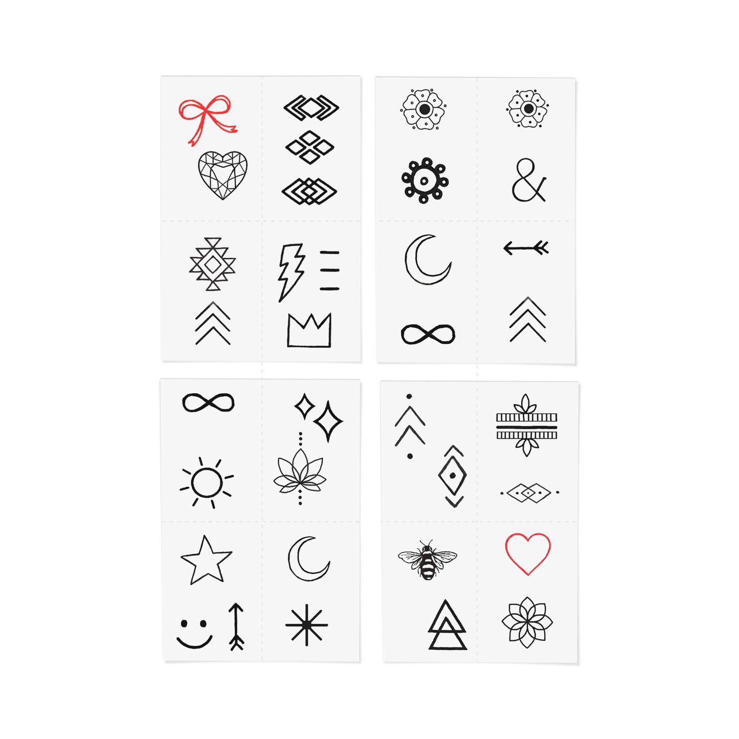 INKED by Dani - Finger Tats Temporary Tattoo Pack
