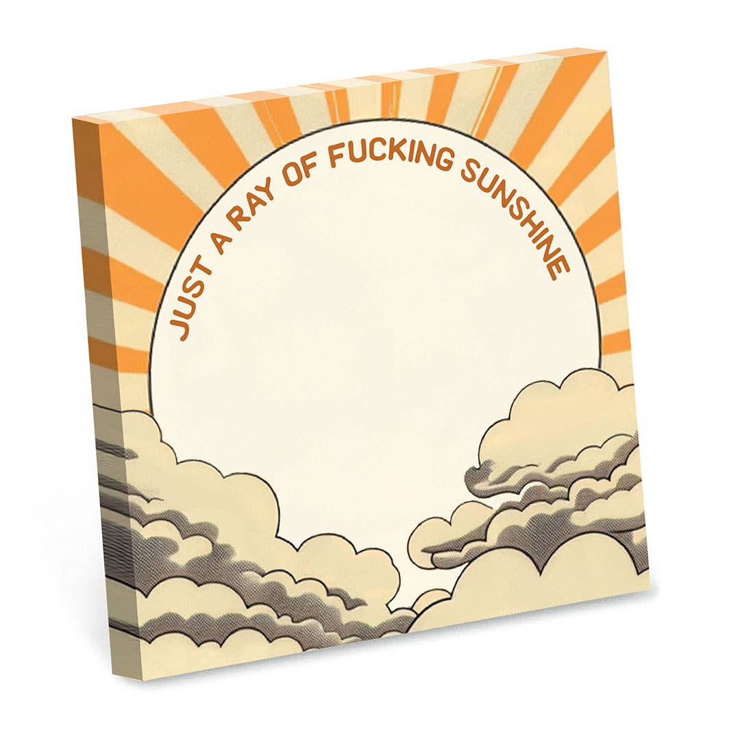 Ray of Sunshine - Funny Sarcastic Sticky Note Pad