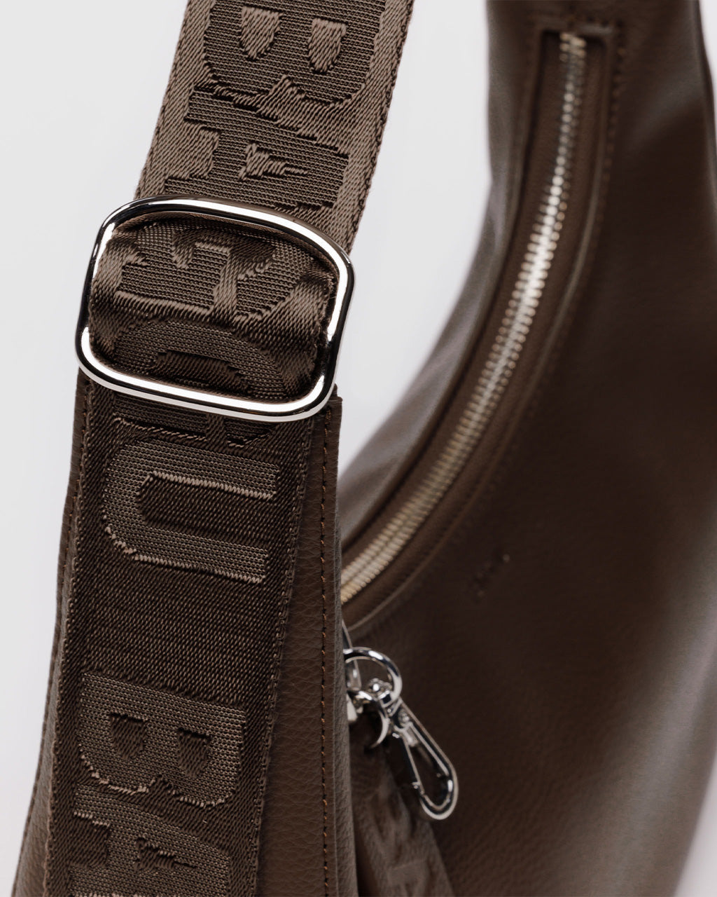 Small Recycled Leather Crescent Bag - Baggu