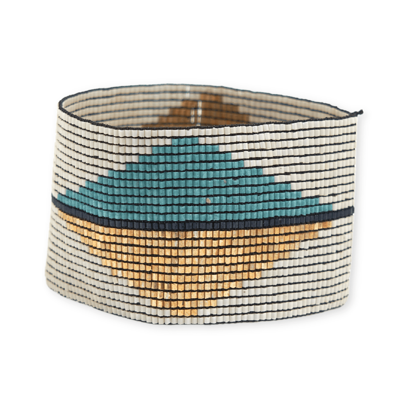 Brooklyn Split Diamond Beaded Stretch Bracelet