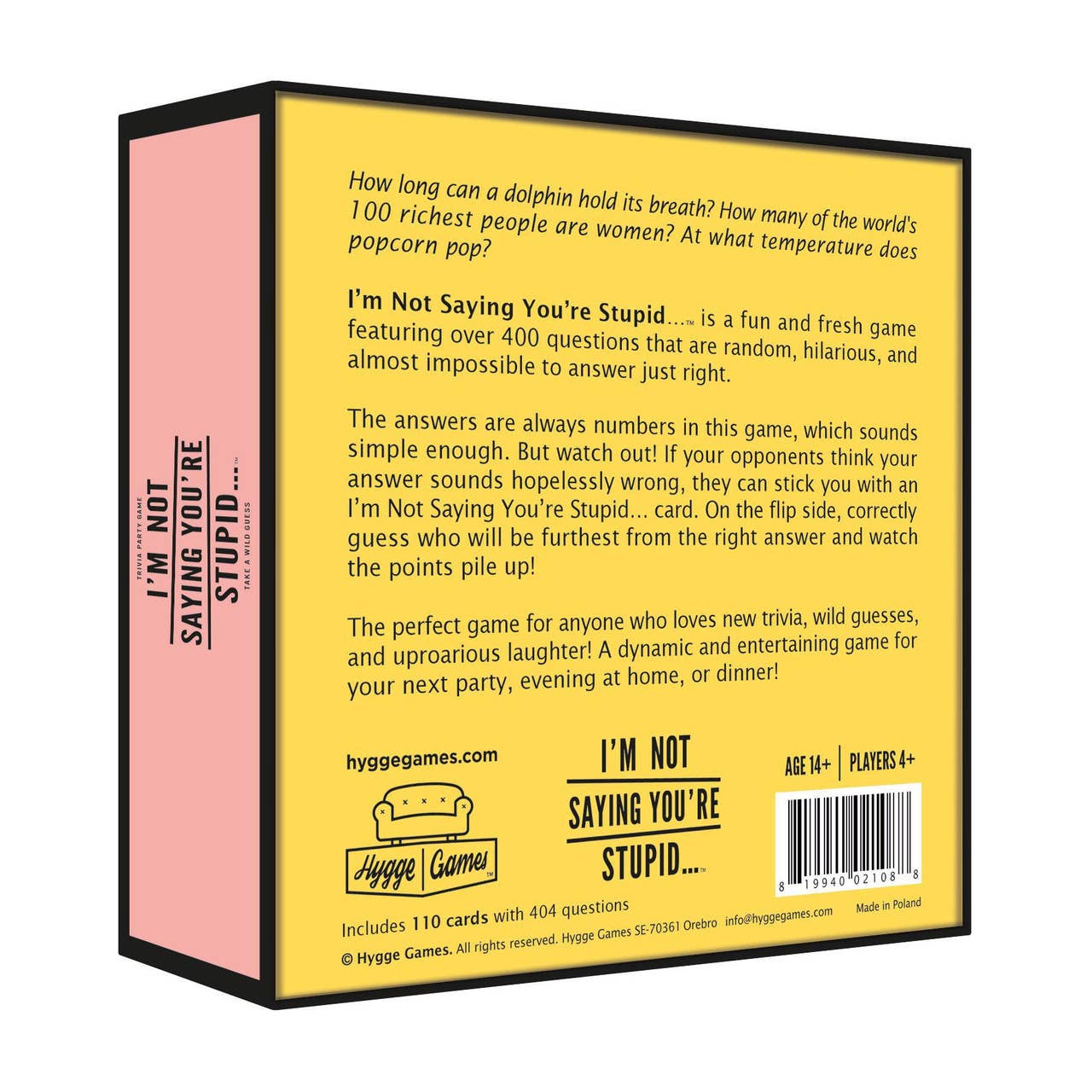 Hygge Games - Card Game - I'm Not Saying You're Stupid