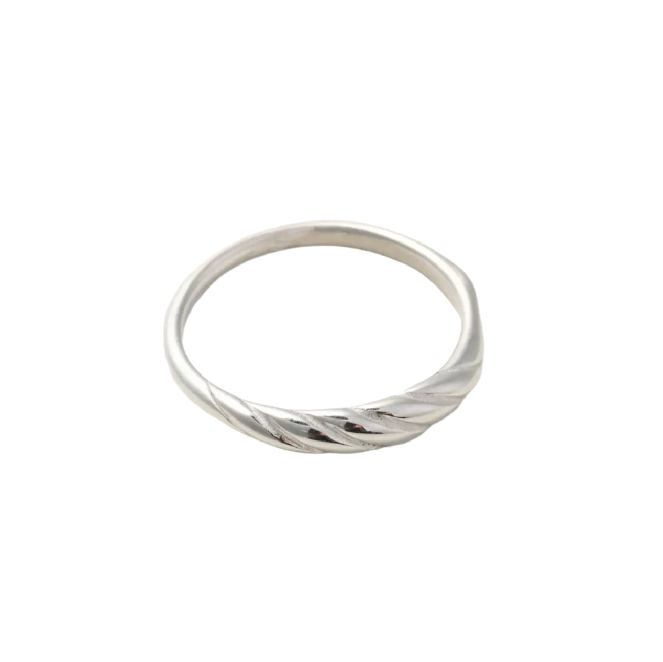 Silver Mini Croissant Ring - Waterproof