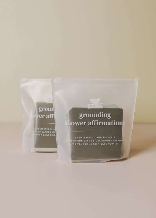 Grounding Shower Affirmations Gift Set
