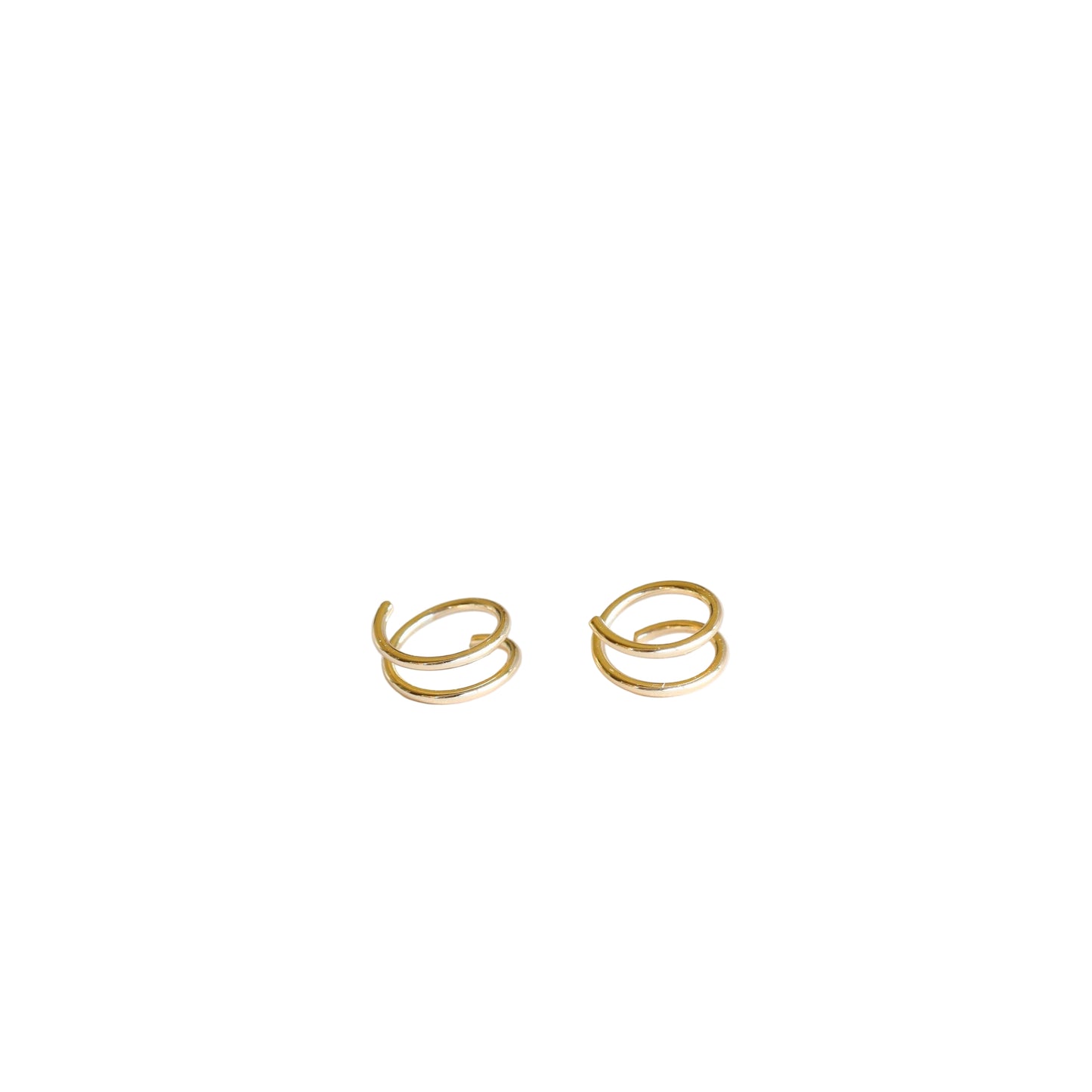 Minimalist - Spiral - Gold Earrings