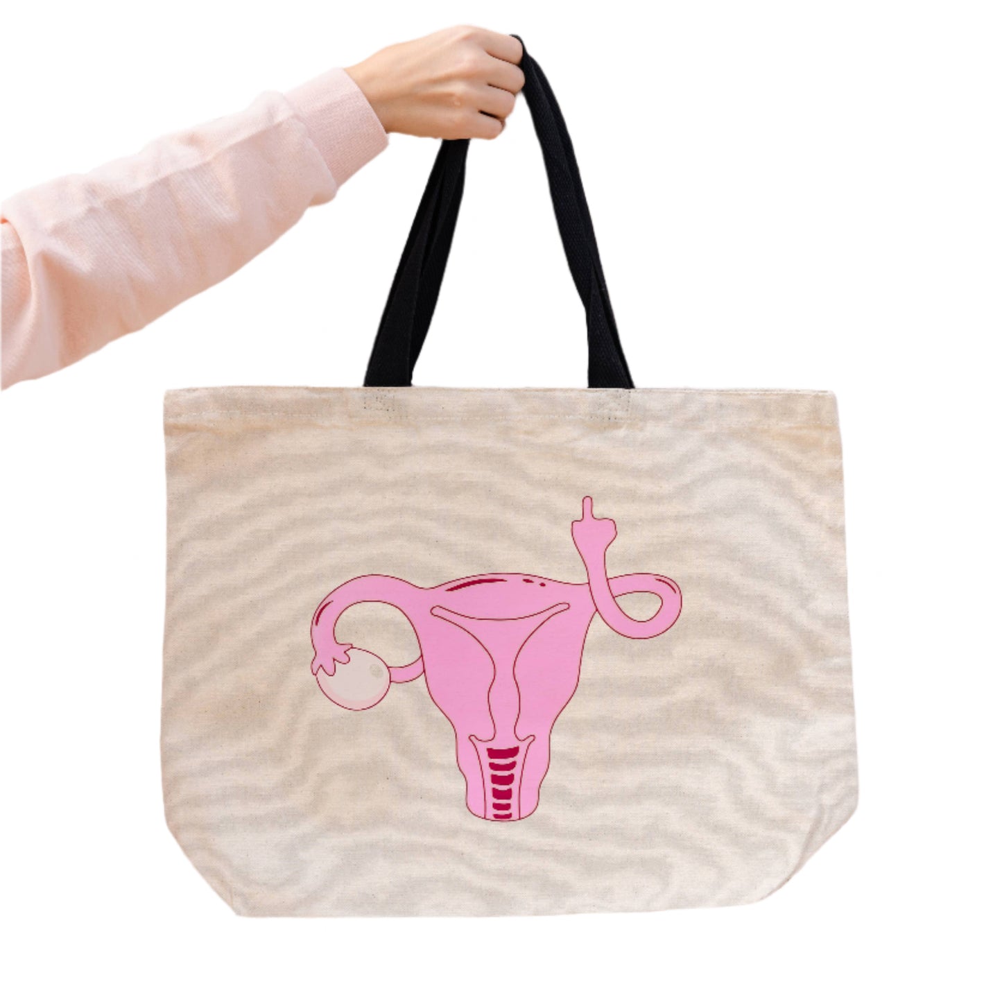 Angry Uterus Pro-Choice Feminist Bag for Women's Rights Tote Bag