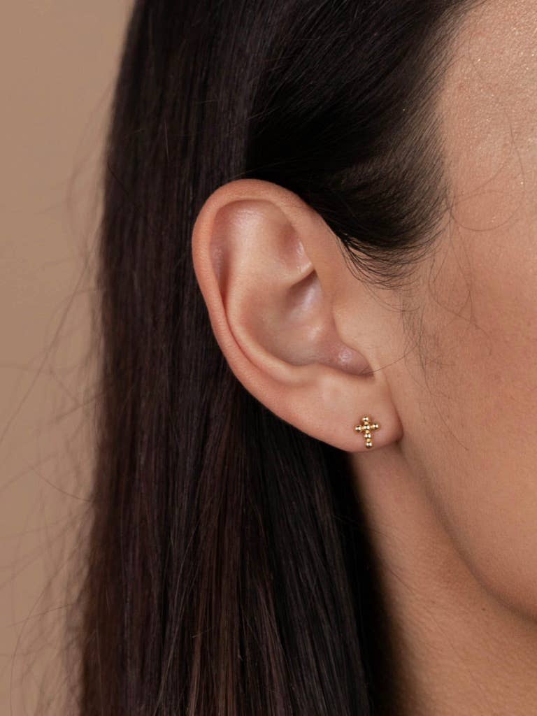 Stud - Cross - Earring