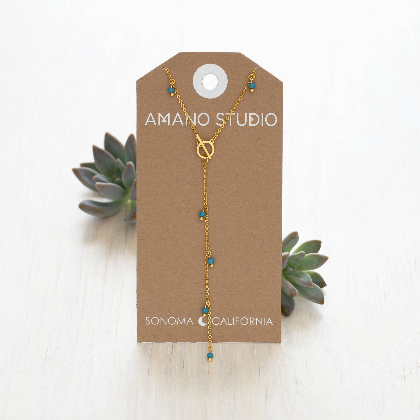 Beaded Lariat Necklace - Amano Studio