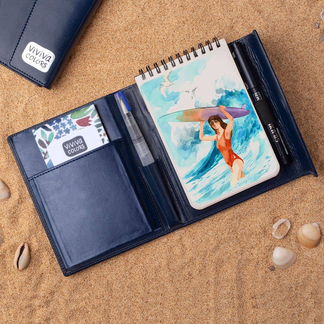 Travel Paint Kit - Vegan Leather - A6