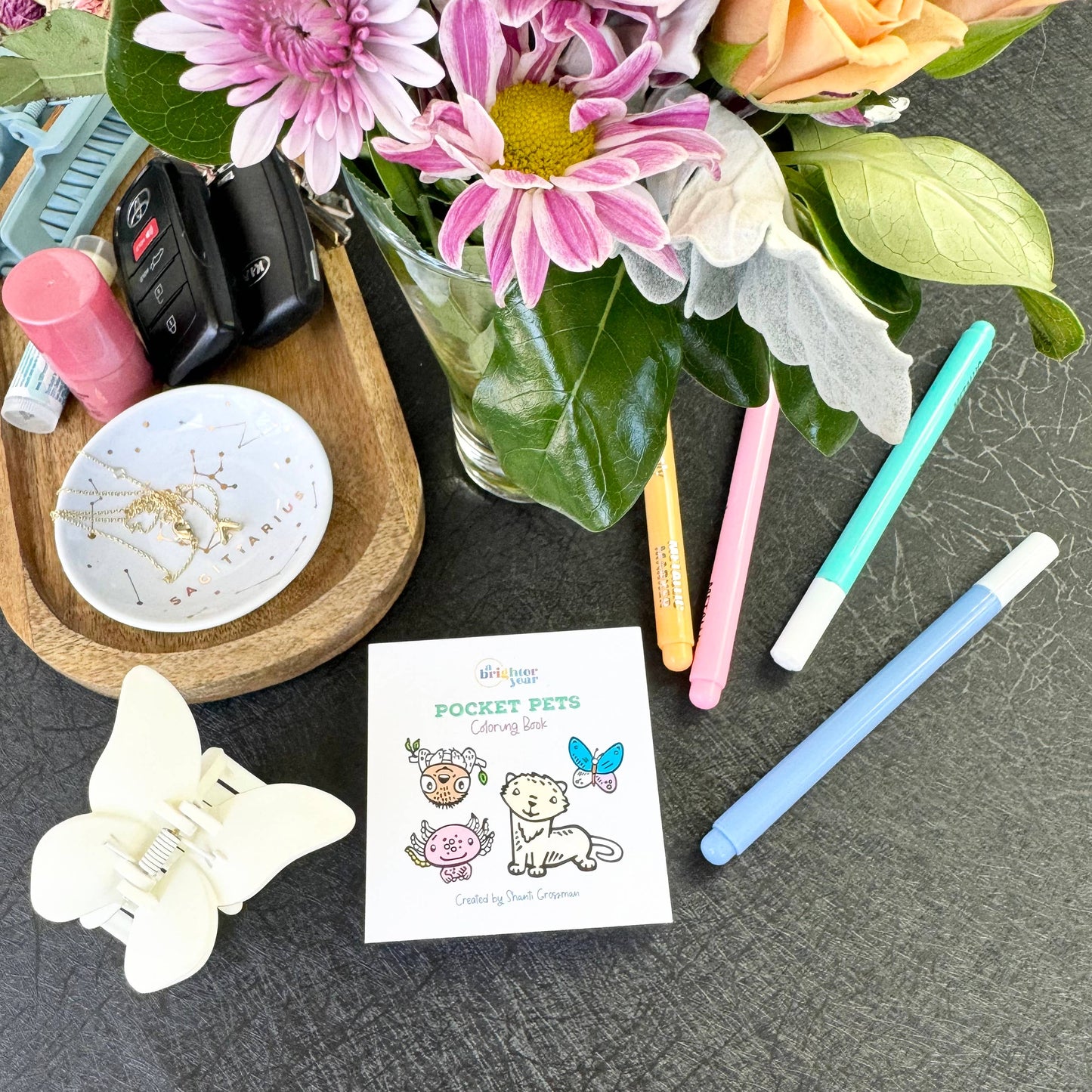 Pocket Pets - Mini Coloring Book for Adult