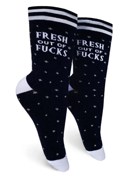 Fresh Out Of Fucks Women’s Crew Socks