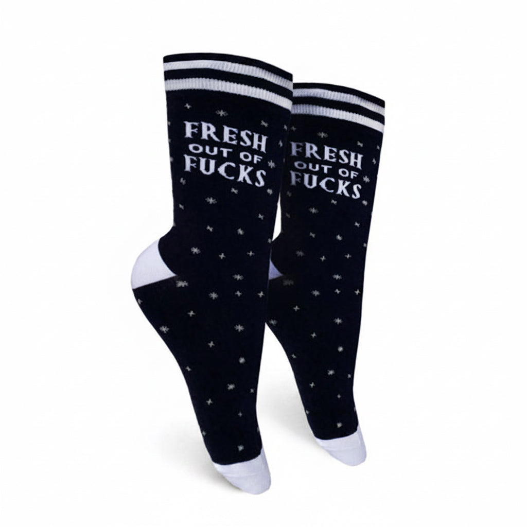 Fresh Out Of Fucks Women’s Crew Socks