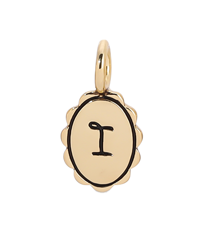 Scalloped Initial Charms