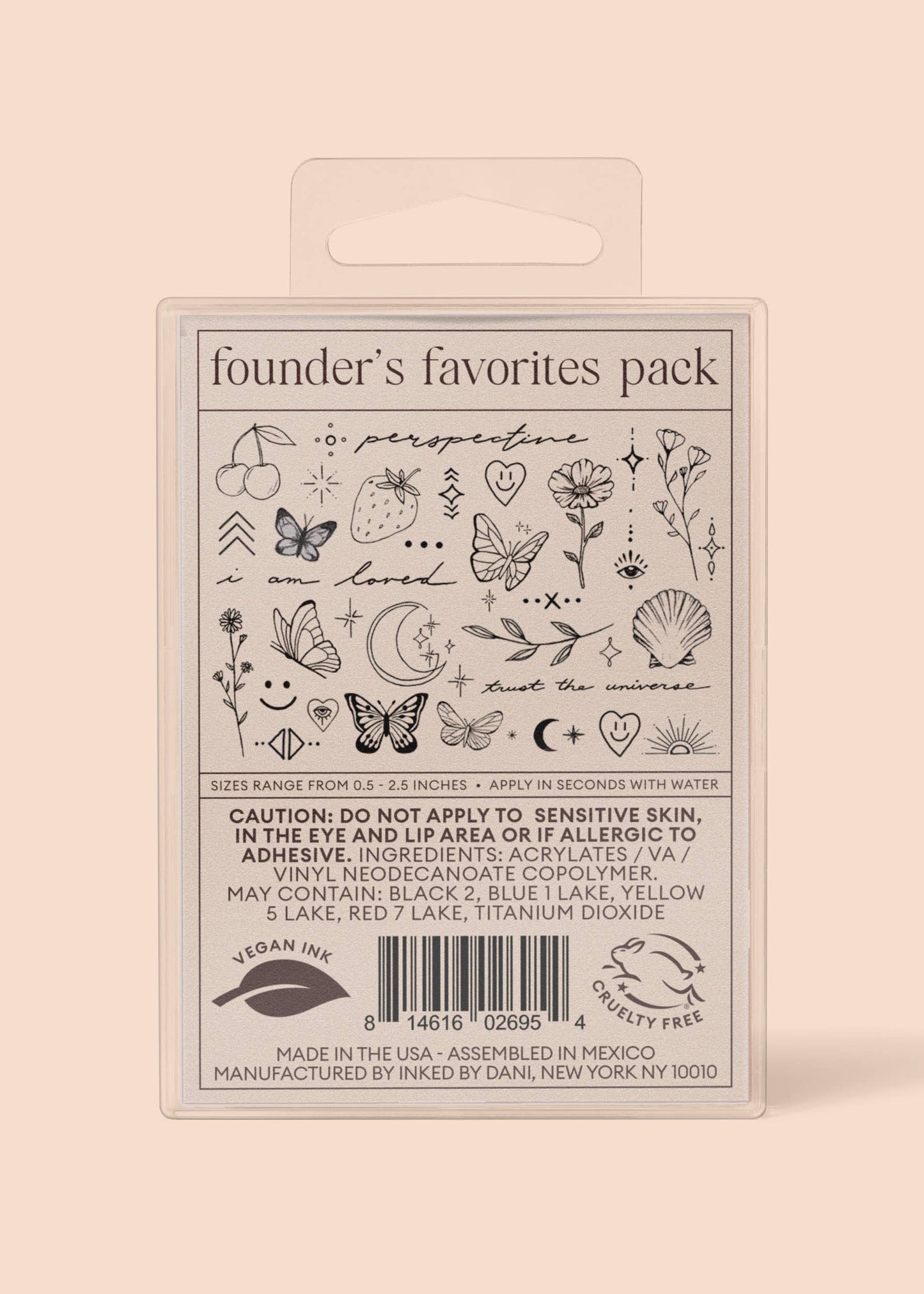 INKED by Dani - Founders Favorites Temporary Tattoo Pack