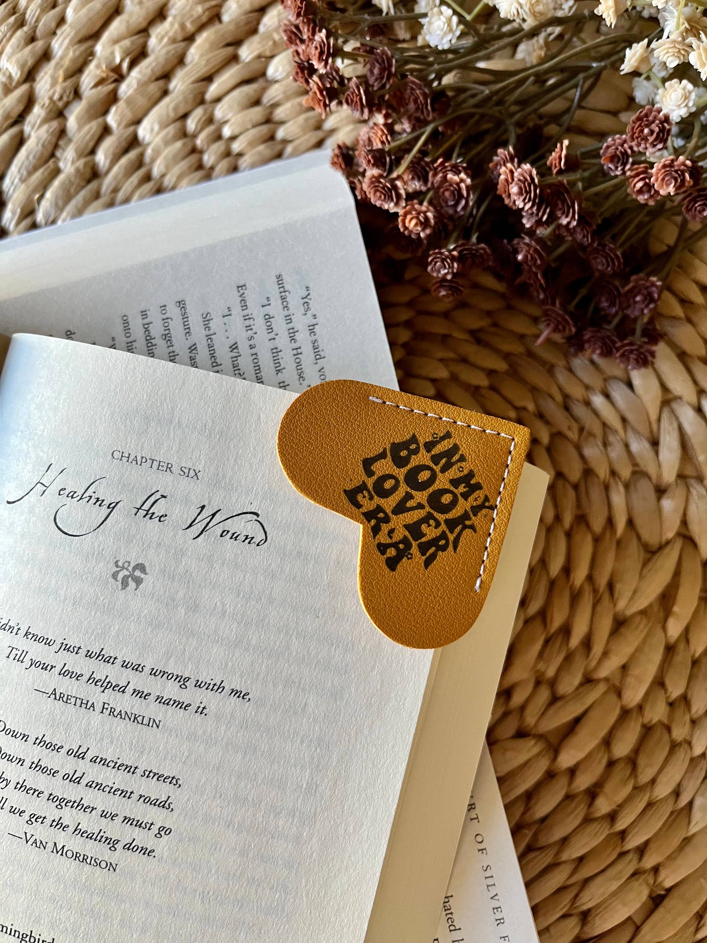 In my Book lover era Taylor Leather Heart Bookmark Ear