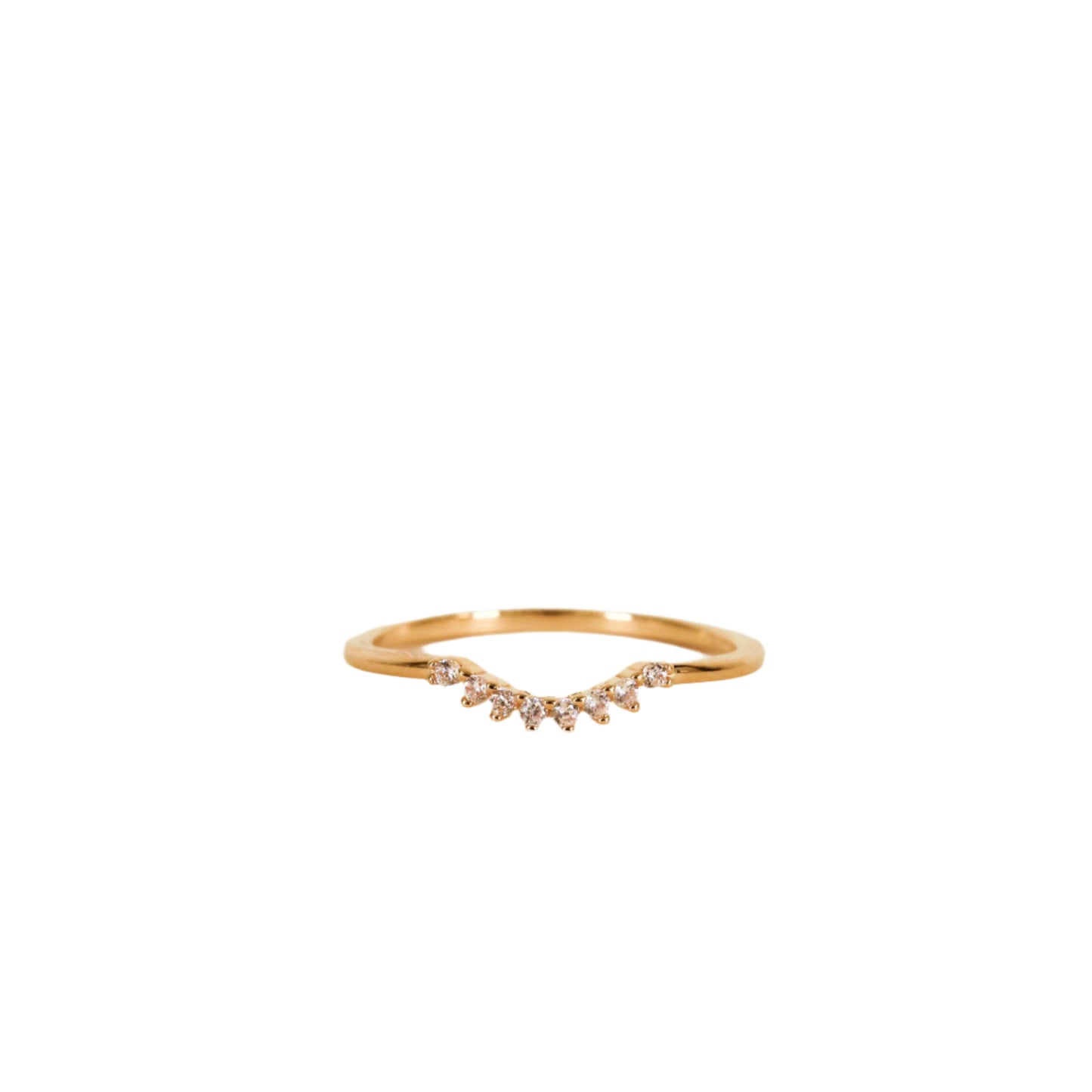 Arched Crown Ring - Champagne - JaxKelly