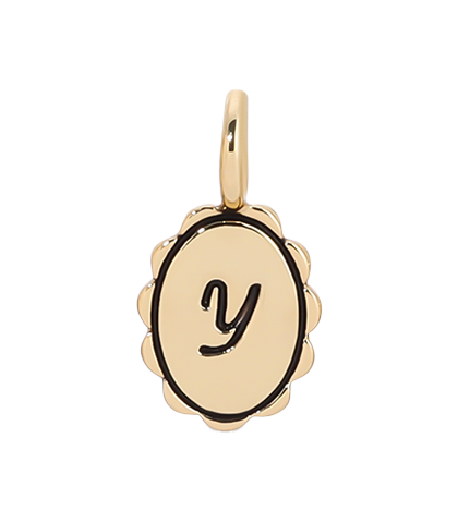 Scalloped Initial Charms