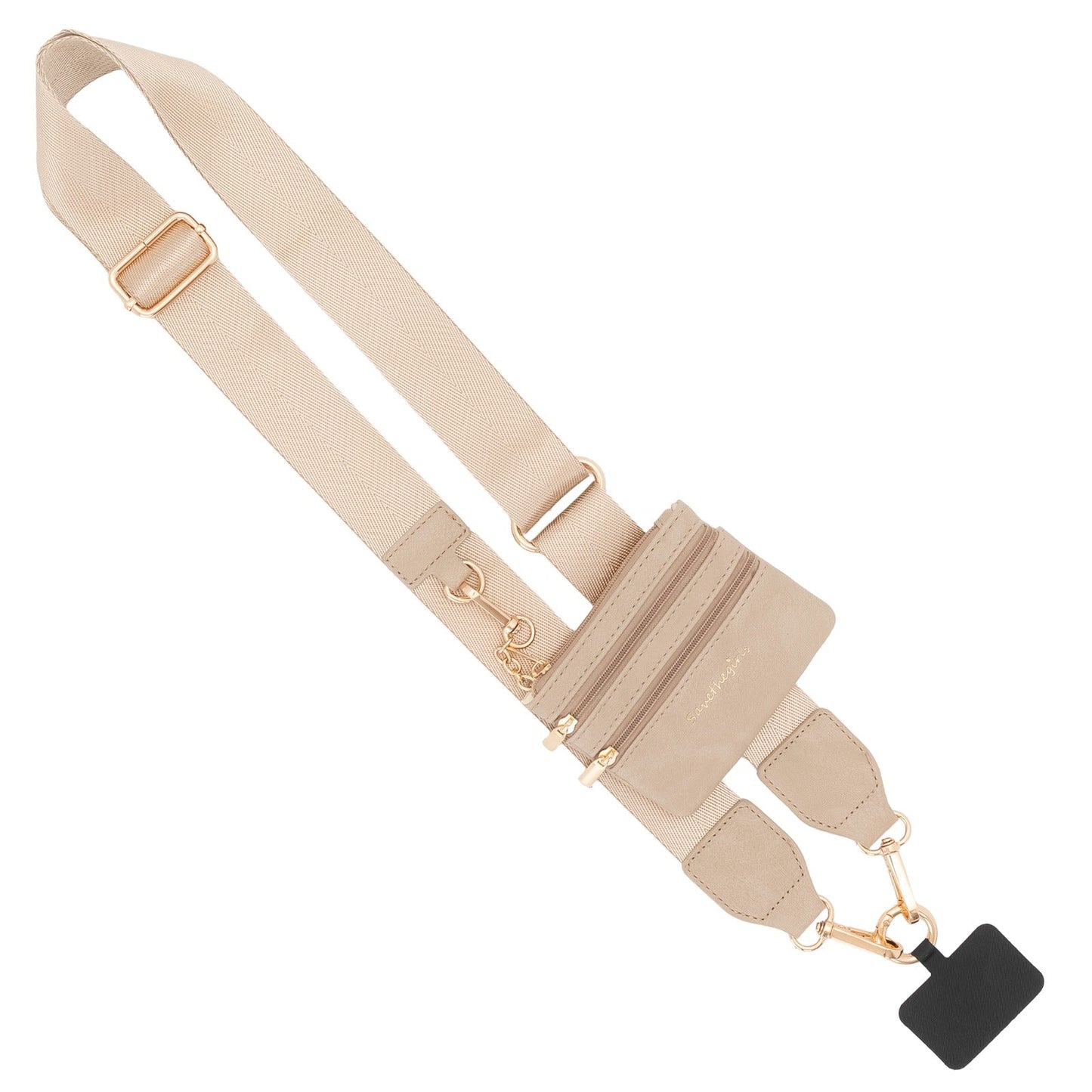 Clip & Go 3 in 1 Crossbody Phone Carrier Taupe